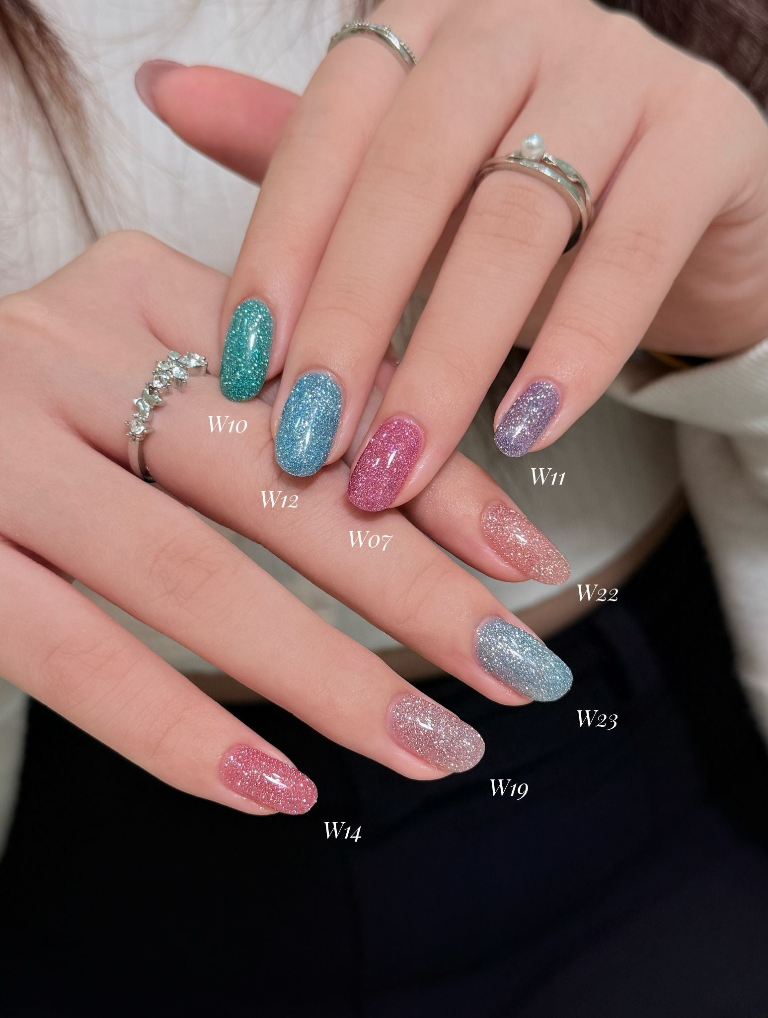 Topclou Nailhaus KIKIS Berry Bling Glitter Collection