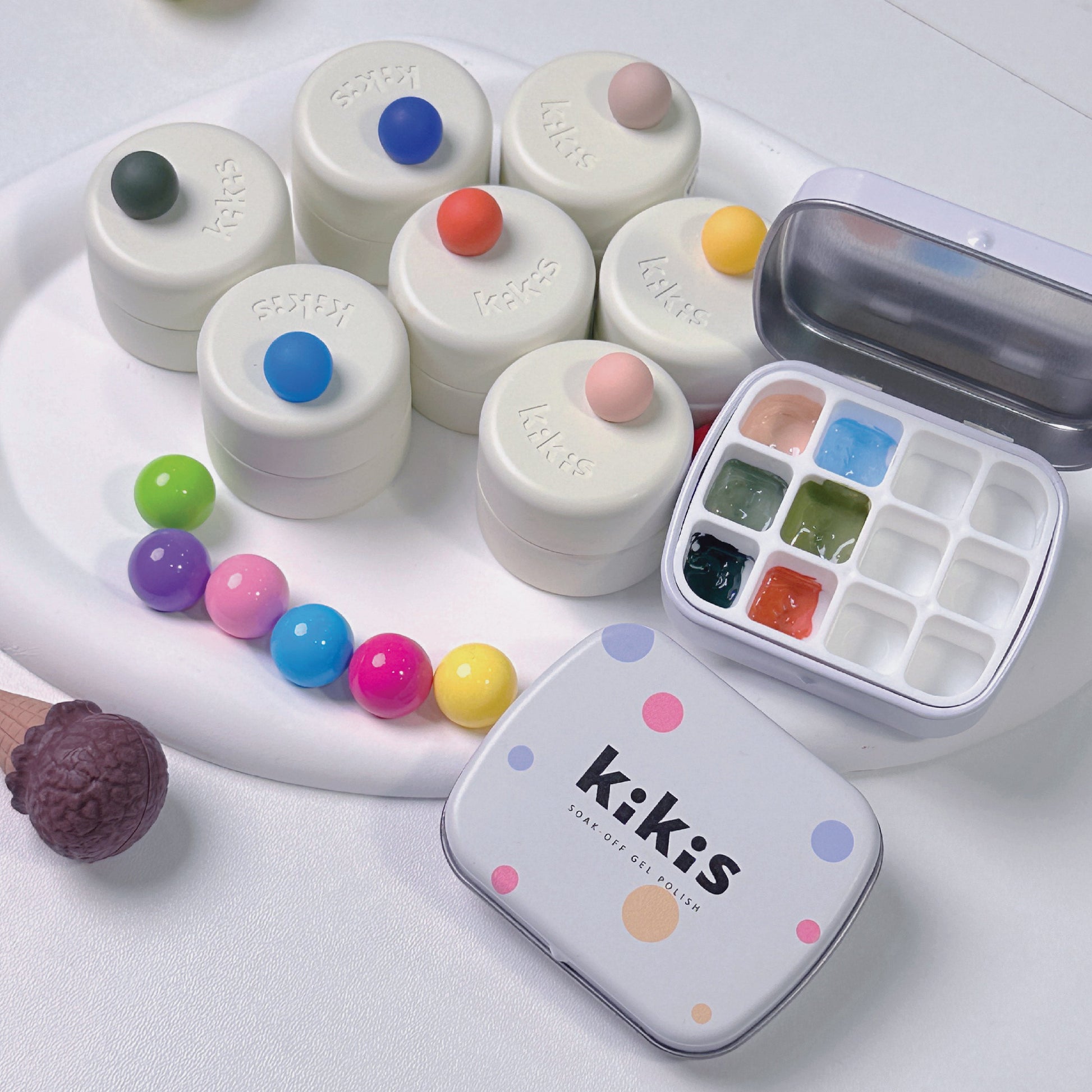 Topclou Nailhaus KIKIS Bubble Mixing Palette