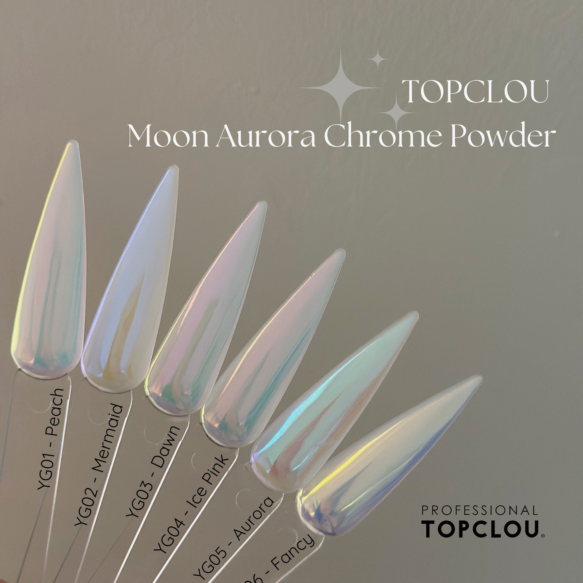 Topclou Nailhaus TOPCLOU Moon Aurora Chrome Powder