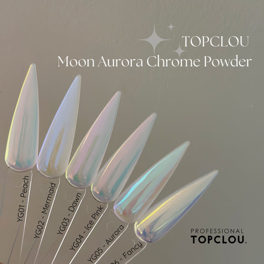 Topclou Nailhaus TOPCLOU Moon Aurora Chrome Powder