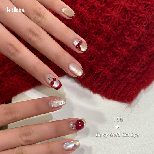 Topclou Nailhaus KIKIS 156 Dewy Gold Cat Eye