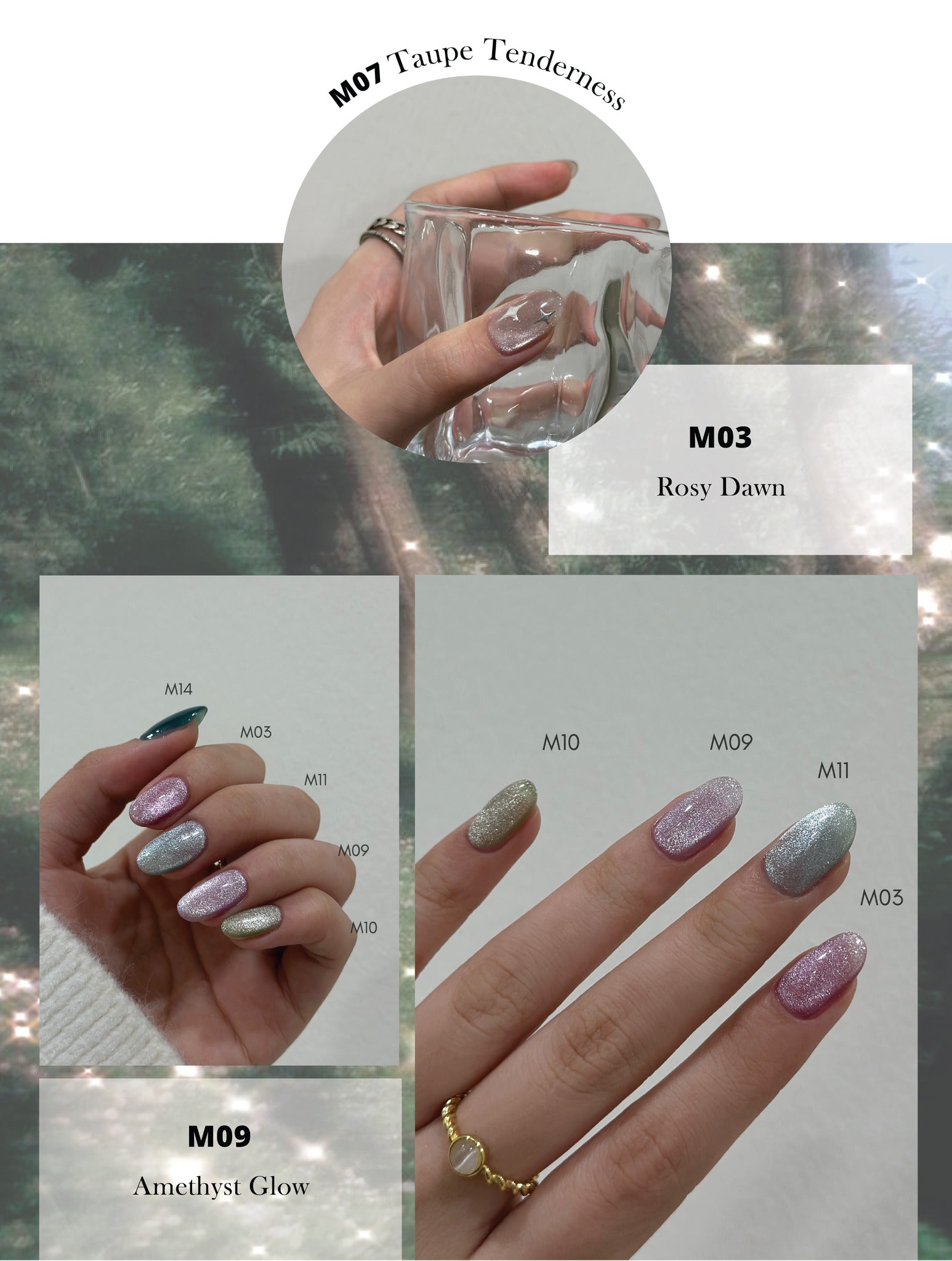 Topclou Nailhaus KIKIS M14 Forest Gem
