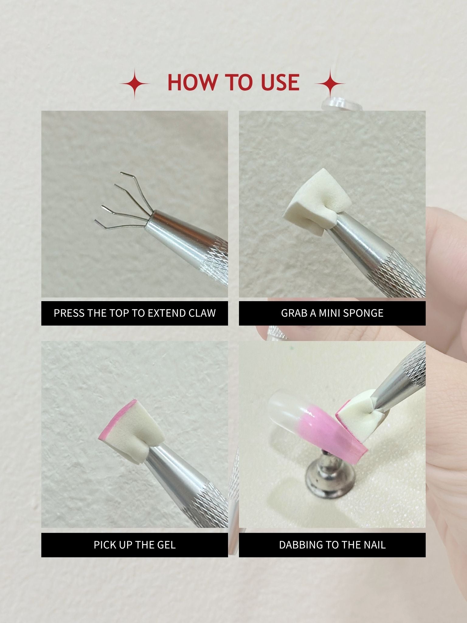 Topclou Nailhaus Nail Sponge Grabbing Pen