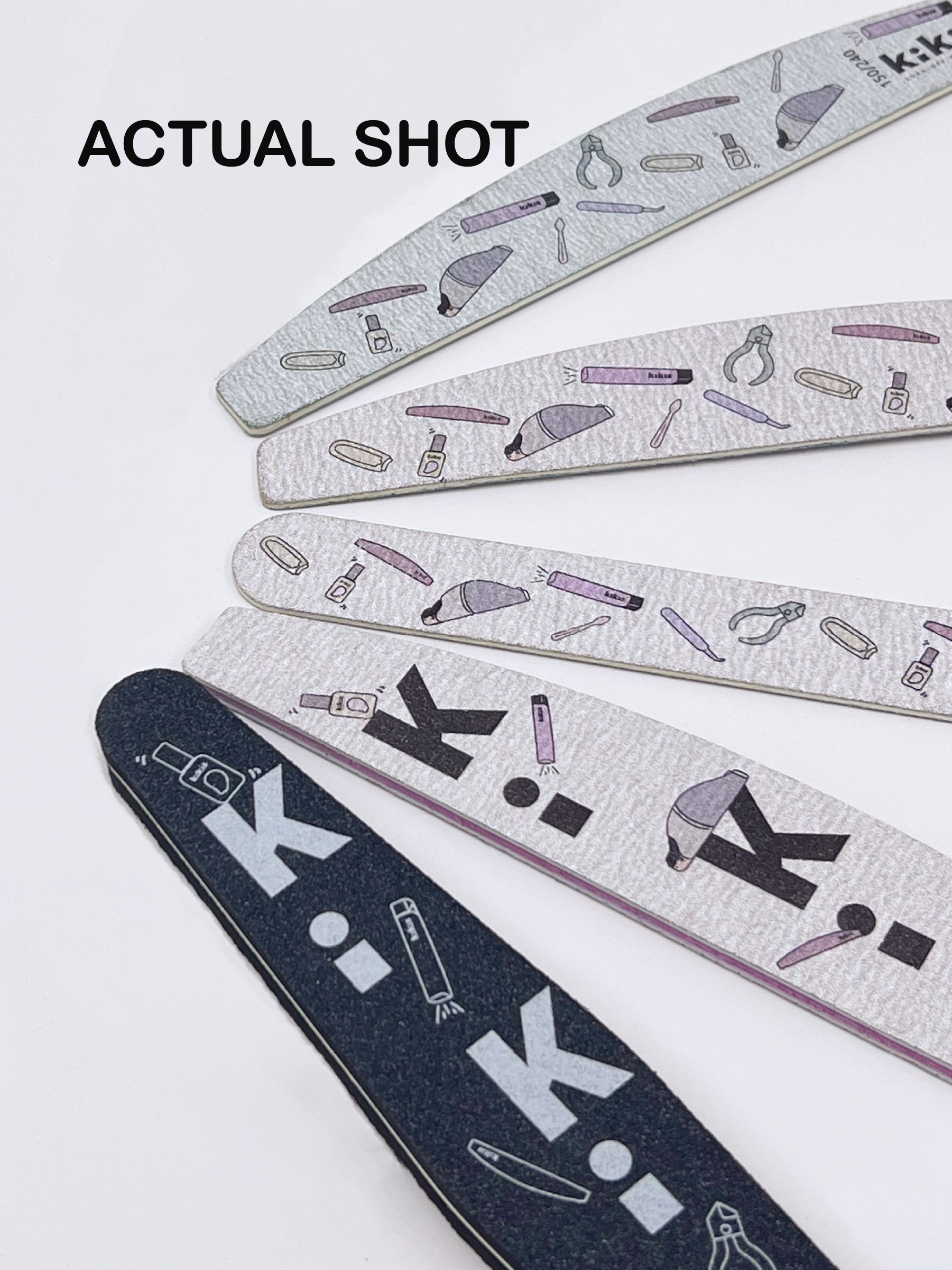 Topclou Nailhaus KIKIS Nail Thin File (150/240) - Half Oval