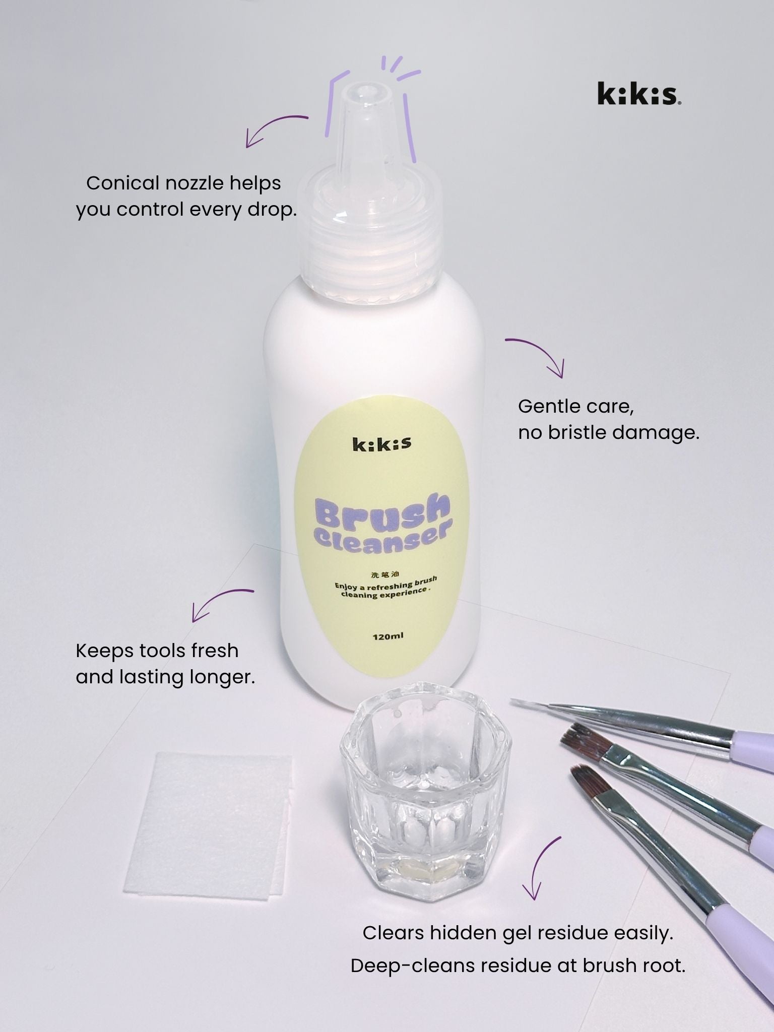 Topclou Nailhaus KIKIS Nail Brush Cleanser