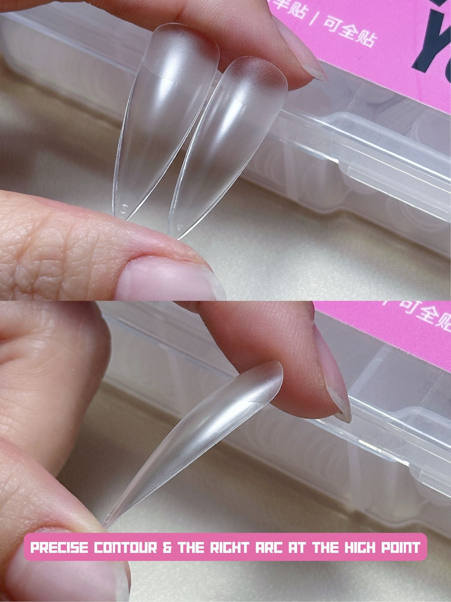 Topclou Nailhaus TOPCLOU Half Matte Nail Tips