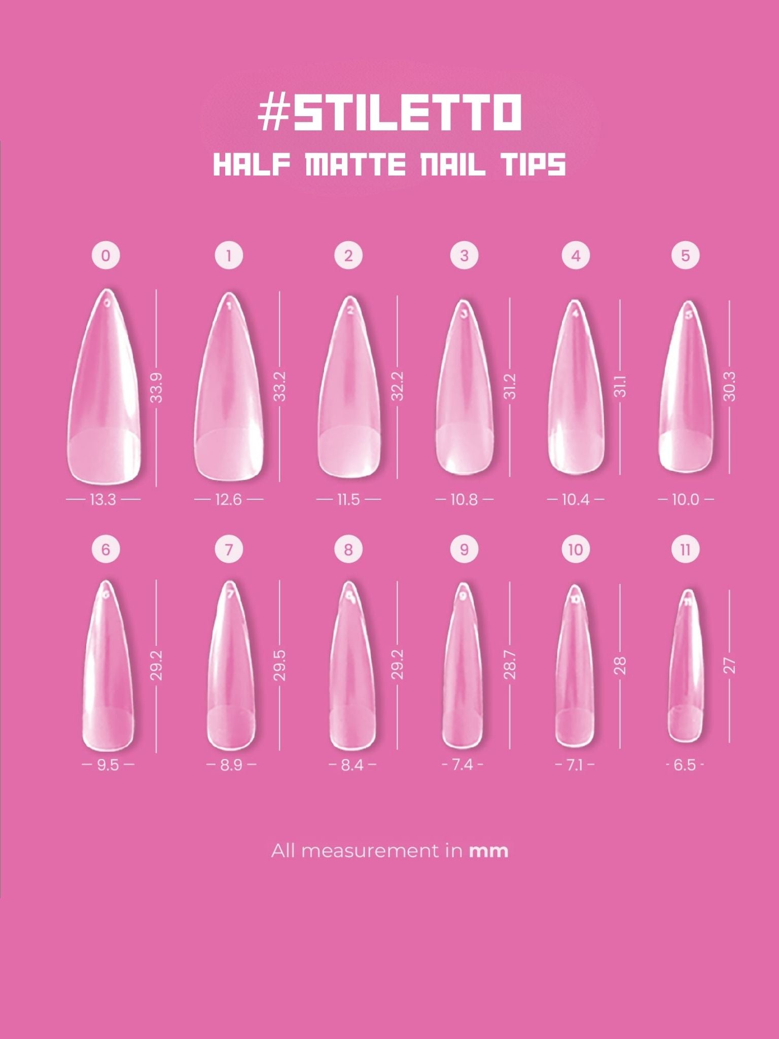 Topclou Nailhaus TOPCLOU Half Matte Nail Tips