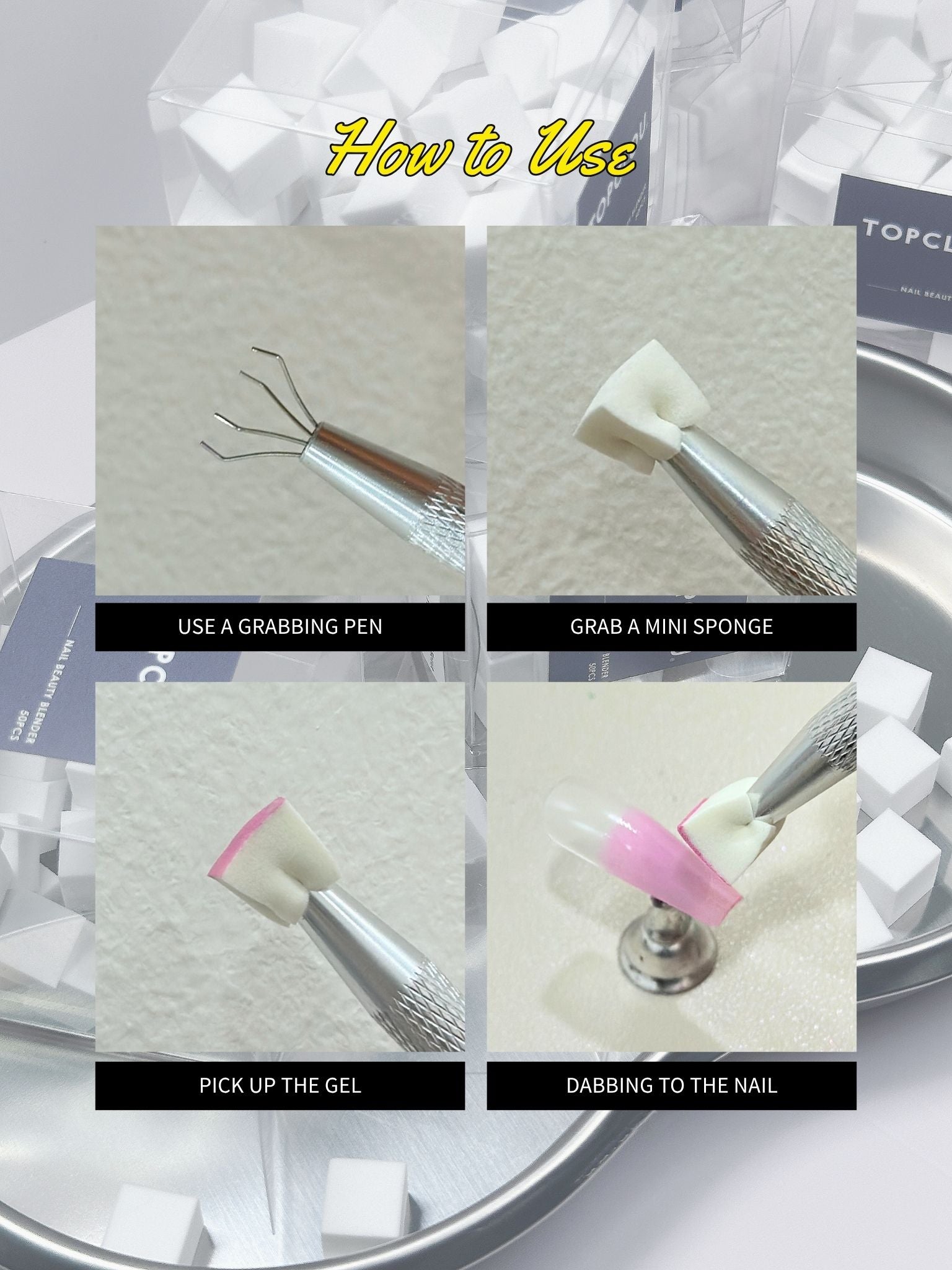 Topclou Nailhaus TOPCLOU Nail Beauty Blender Sponges (50pcs)