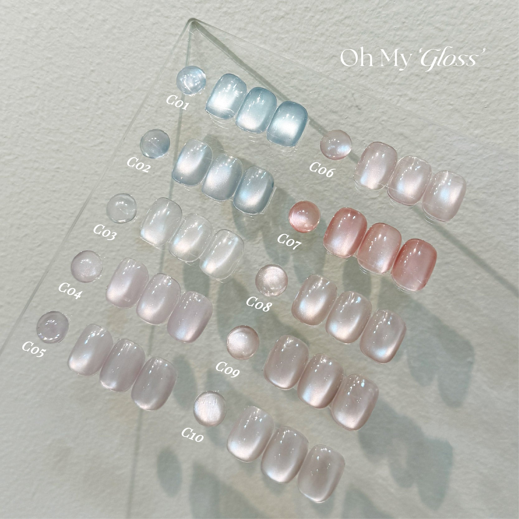 Topclou Nailhaus KIKIS Oh My Gloss Cat Eye Collection (10)