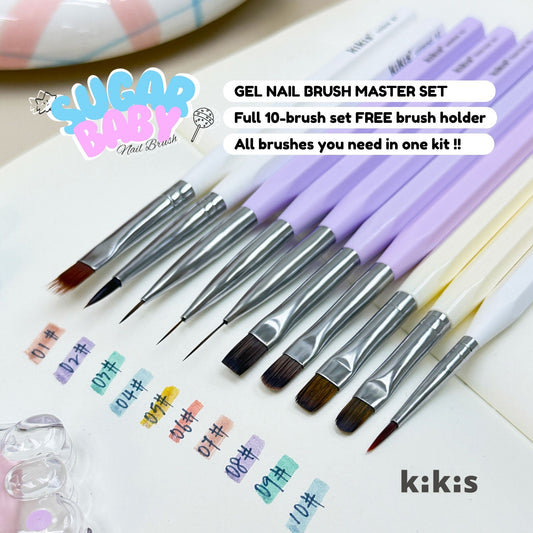 Topclou Nailhaus KIKIS Sugar Baby Gel Brush Master Set