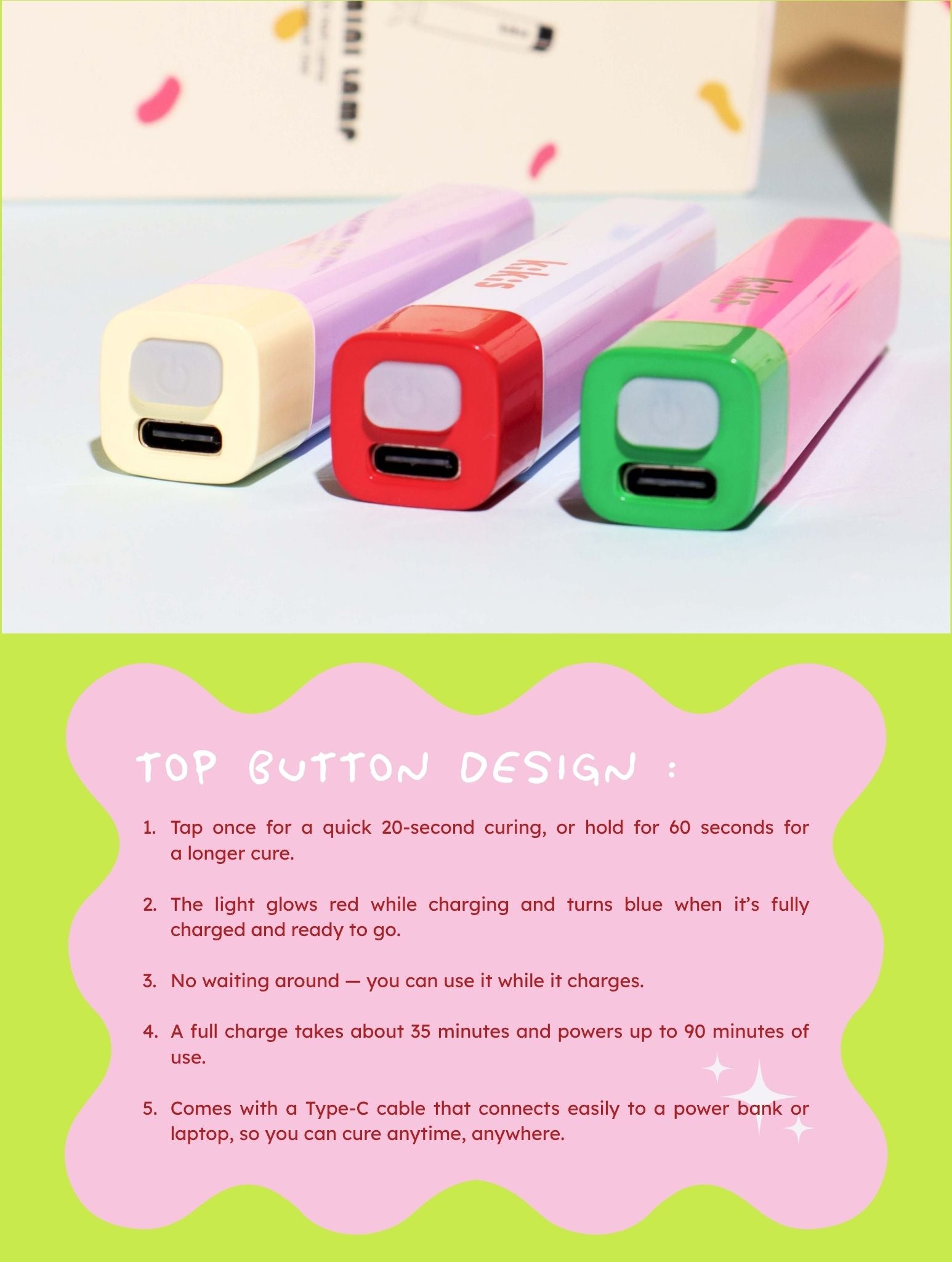 Topclou Nailhaus KIKIS Hand Mini Lamp