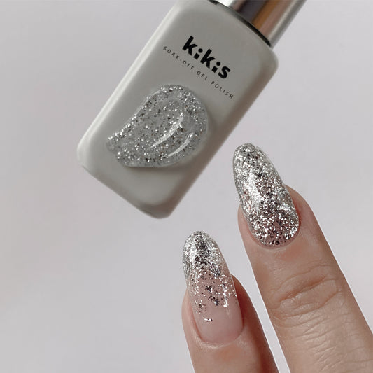 Topclou Nailhaus KIKIS K12 White Silver Glitter