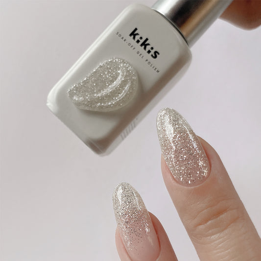 Topclou Nailhaus KIKIS K20 Shimmering White Glitter