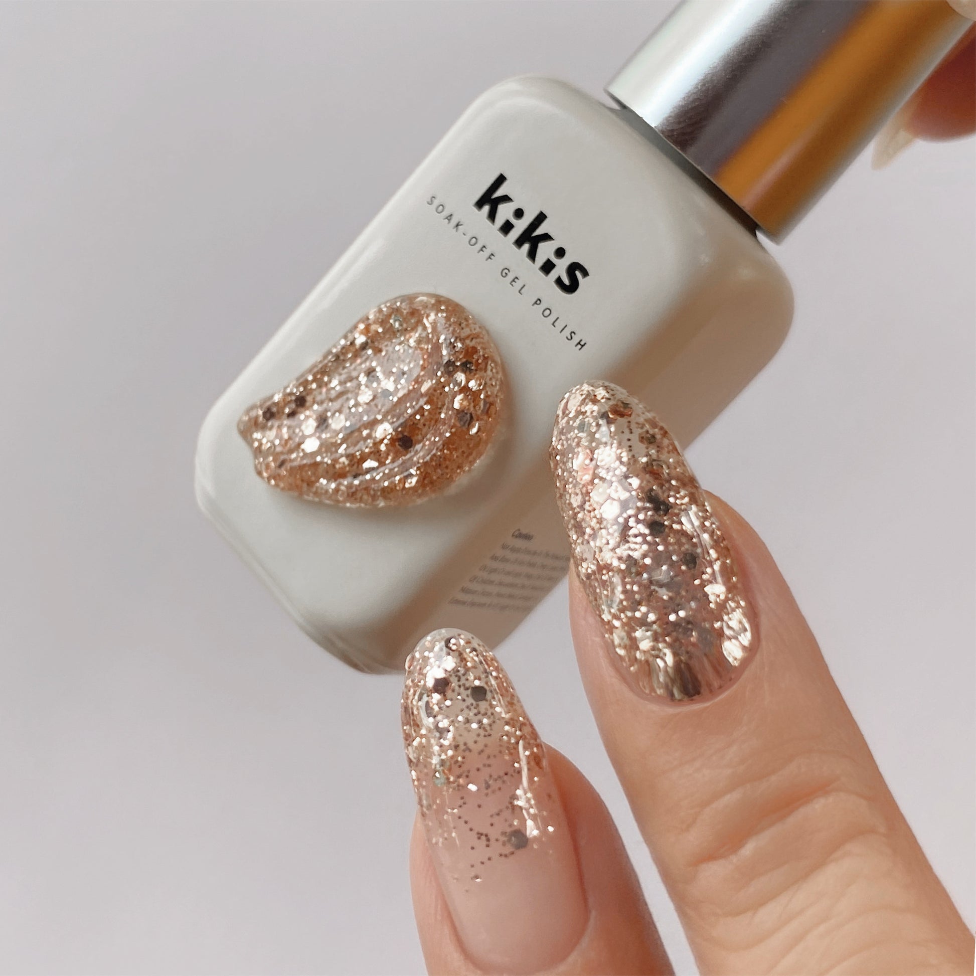 Topclou Nailhaus KIKIS K25 Rose Gold Glitter