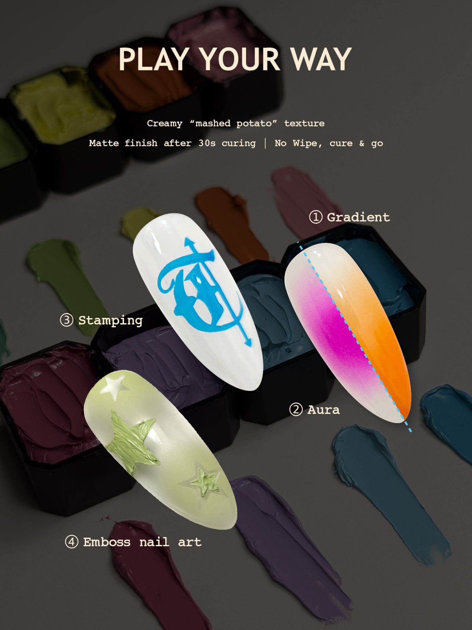 Topclou Nailhaus TOPCLOU Color Pop Gel - 5 Palettes